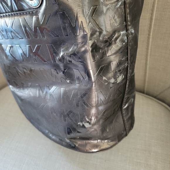 Michael Kors Bronze Metallic Tote - Picture 10 of 11
